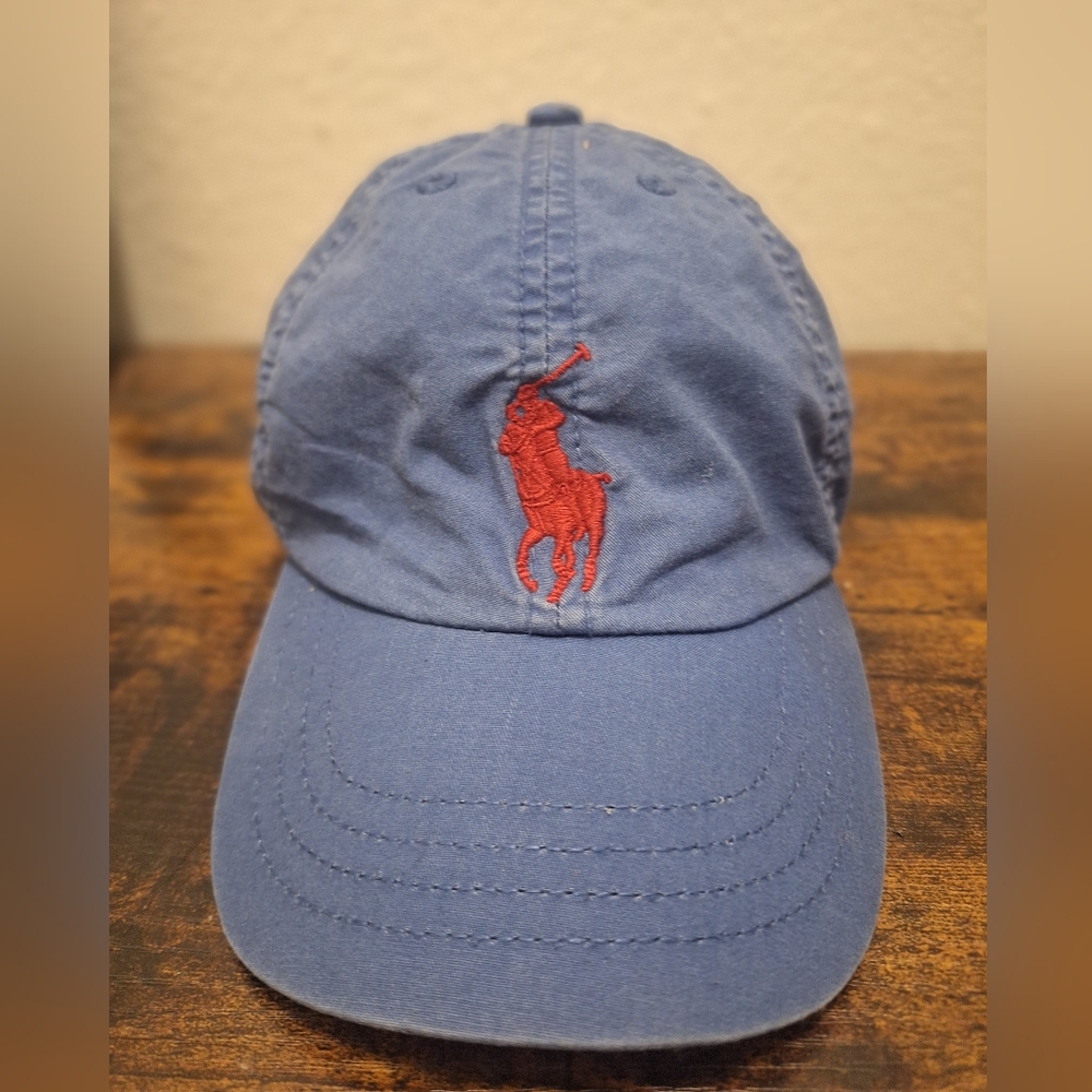 Polo Ralph Lauren Big Pony Boys Cap MCMLXVII Adjustable Strap Size 4-7 Blue